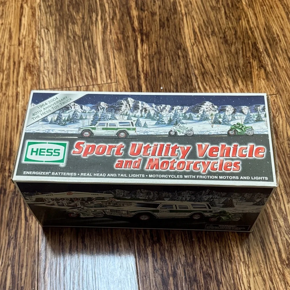 Vintage Hess 2004 Sport Utility Vehicle and Motorcycles 40th Anniversary NIB